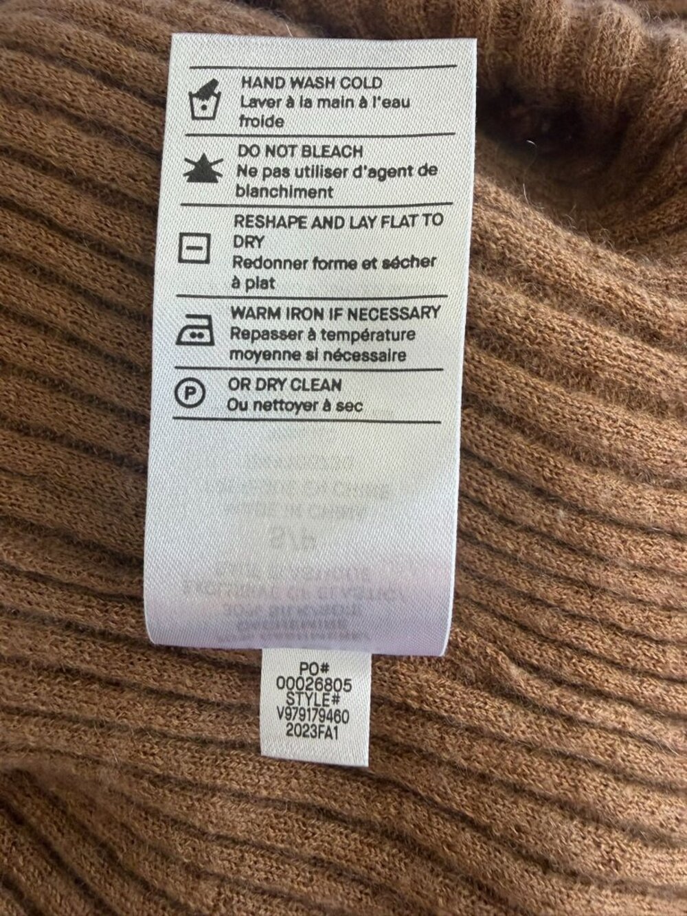 Vince Ribbed Mock Neck Cashmere-Silk Blend Sweater Women's Size S/P - Picture 5 of 8
